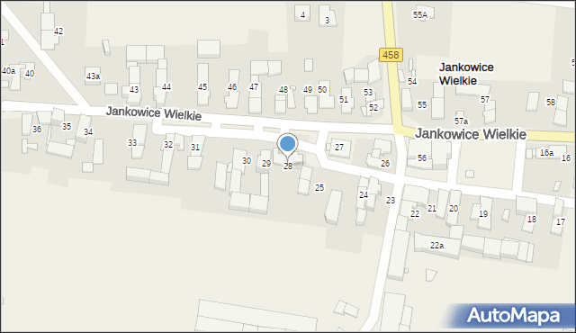 Jankowice Wielkie, Jankowice Wielkie, 28, mapa Jankowice Wielkie