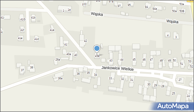 Jankowice Wielkie, Jankowice Wielkie, 43a, mapa Jankowice Wielkie