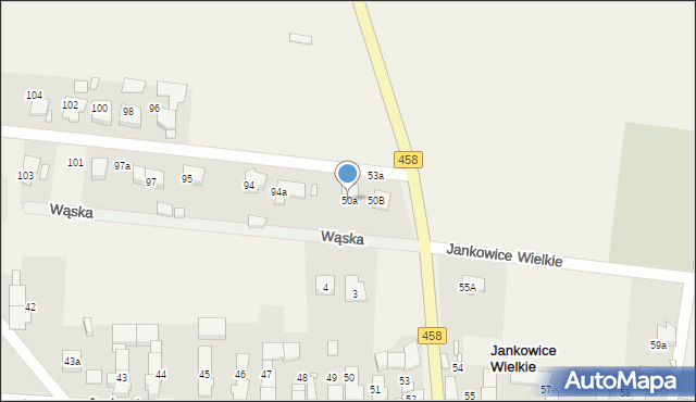 Jankowice Wielkie, Jankowice Wielkie, 50a, mapa Jankowice Wielkie