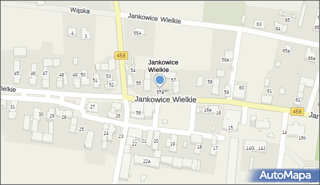 Jankowice Wielkie, Jankowice Wielkie, 57a, mapa Jankowice Wielkie