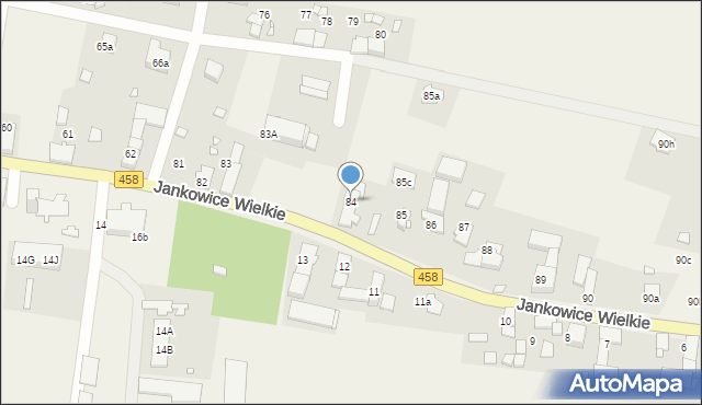 Jankowice Wielkie, Jankowice Wielkie, 84, mapa Jankowice Wielkie