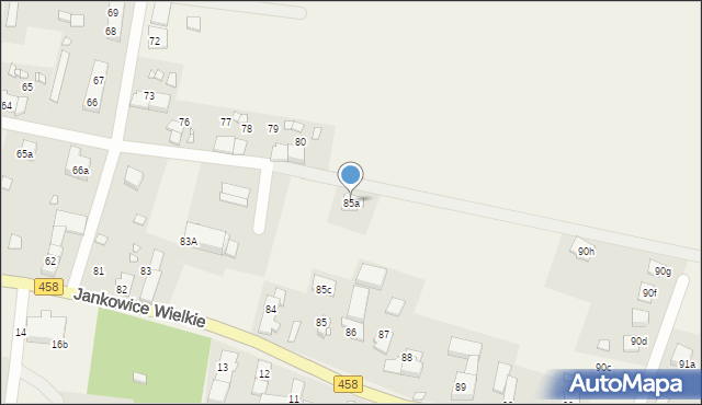 Jankowice Wielkie, Jankowice Wielkie, 85a, mapa Jankowice Wielkie