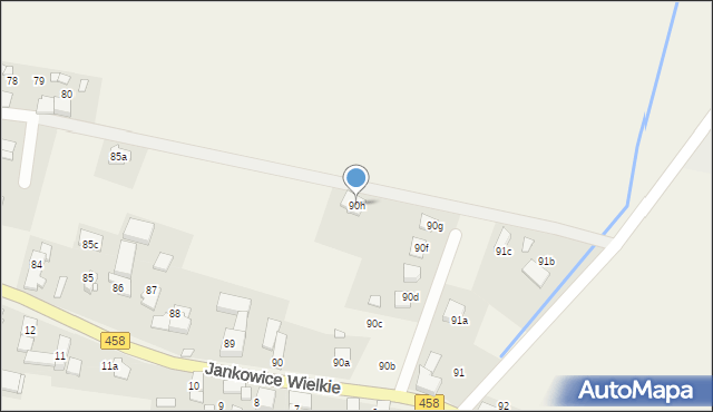 Jankowice Wielkie, Jankowice Wielkie, 90h, mapa Jankowice Wielkie