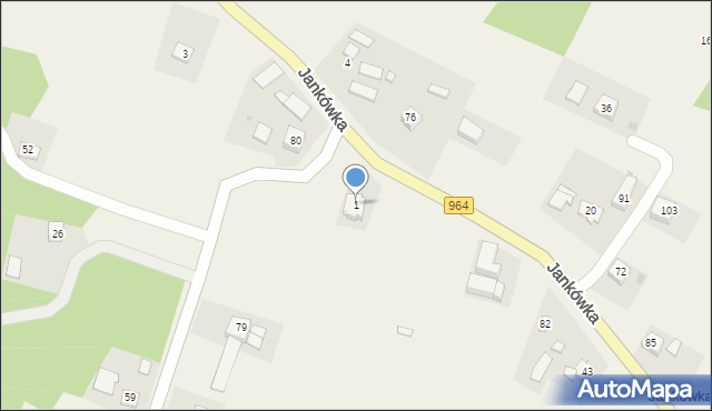 Jankówka, Jankówka, 1, mapa Jankówka