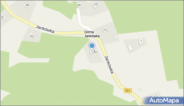 Jankówka, Jankówka, 8b, mapa Jankówka