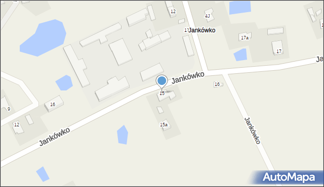 Jankówko, Jankówko, 15, mapa Jankówko