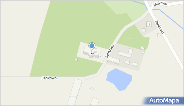 Jankowo, Jankowo, 21, mapa Jankowo