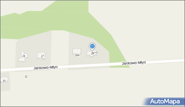 Jankowo, Jankowo, 28, mapa Jankowo