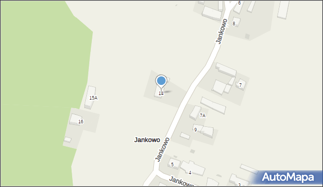 Jankowo, Jankowo, 14, mapa Jankowo