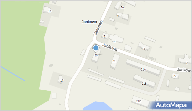 Jankowo, Jankowo, 20, mapa Jankowo