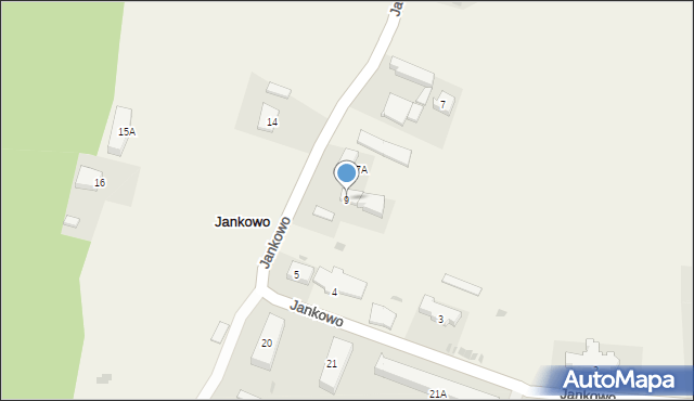 Jankowo, Jankowo, 9, mapa Jankowo