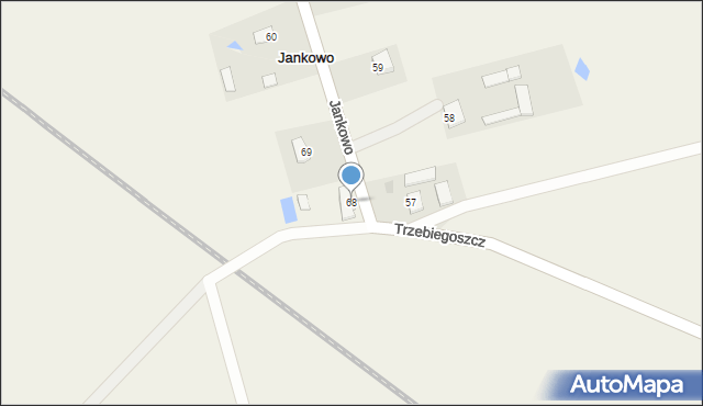 Jankowo, Jankowo, 68, mapa Jankowo