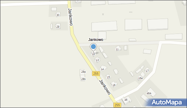 Jankowo, Jankowo, 12, mapa Jankowo