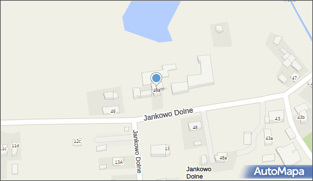 Jankowo Dolne, Jankowo Dolne, 49a, mapa Jankowo Dolne