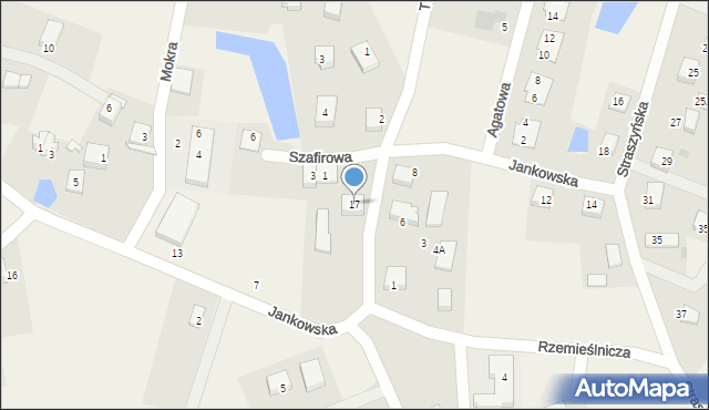 Jankowo Gdańskie, Jankowska, 17, mapa Jankowo Gdańskie