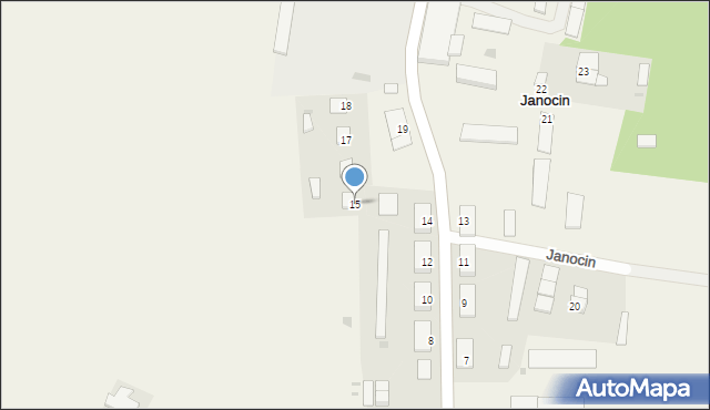 Janocin, Janocin, 15, mapa Janocin