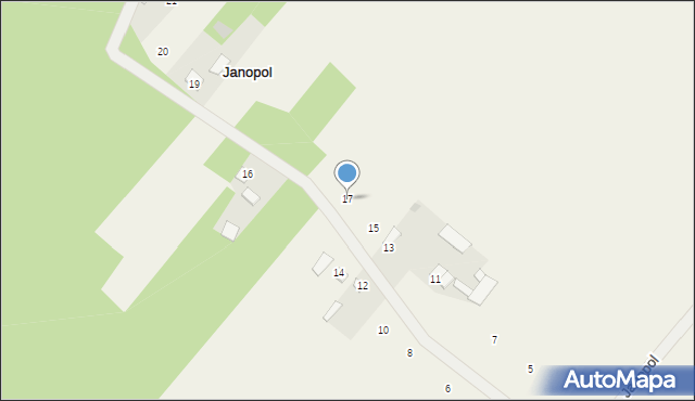 Janopol, Janopol, 17, mapa Janopol