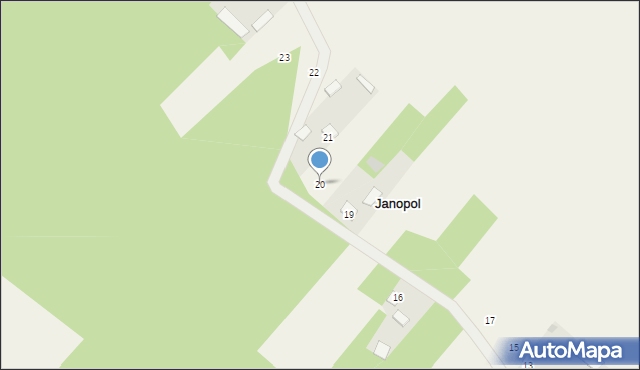 Janopol, Janopol, 20, mapa Janopol