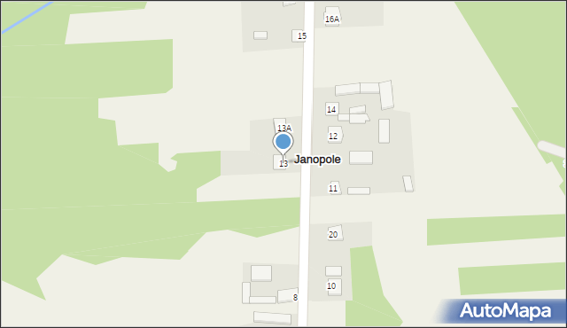 Janopole, Janopole, 13, mapa Janopole