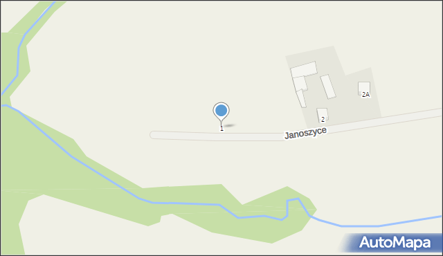 Janoszyce, Janoszyce, 1, mapa Janoszyce