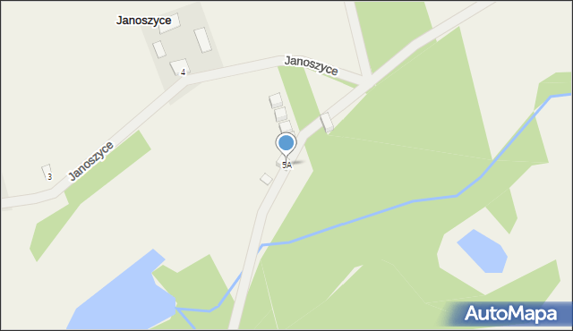 Janoszyce, Janoszyce, 5A, mapa Janoszyce