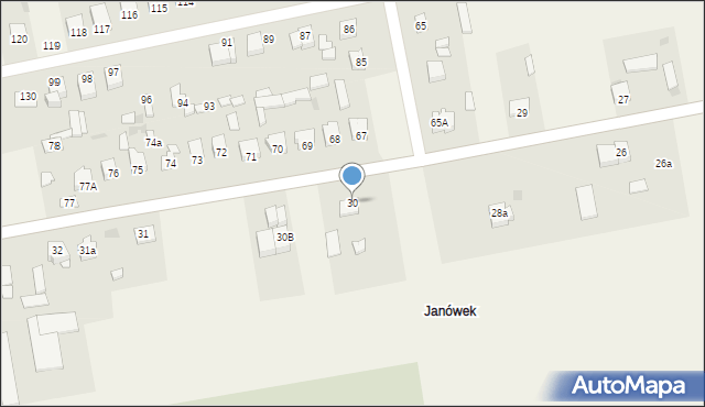 Janów, Janów, 30, mapa Janów