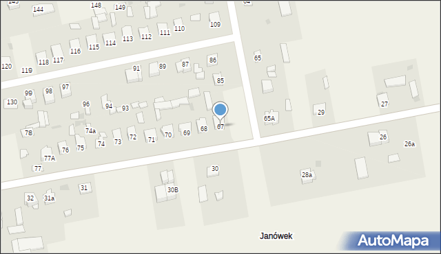 Janów, Janów, 67, mapa Janów