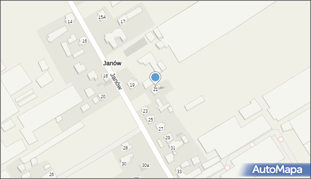 Janów, Janów, 21, mapa Janów