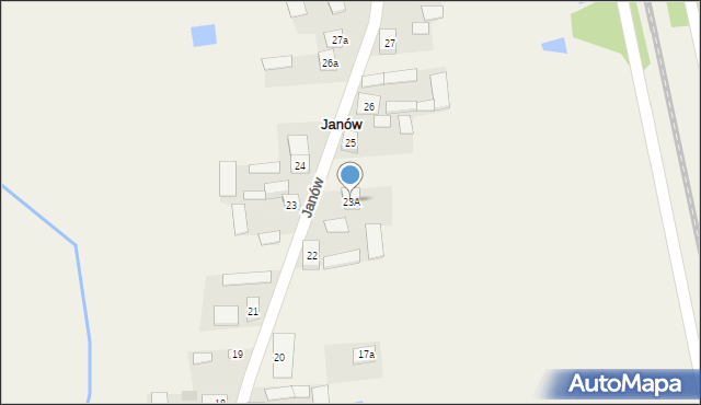 Janów, Janów, 23A, mapa Janów