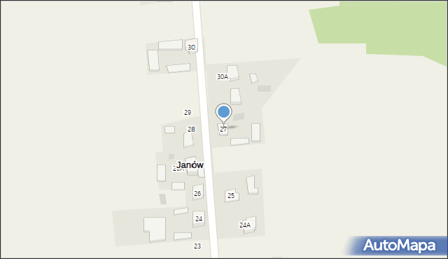 Janów, Janów, 27, mapa Janów