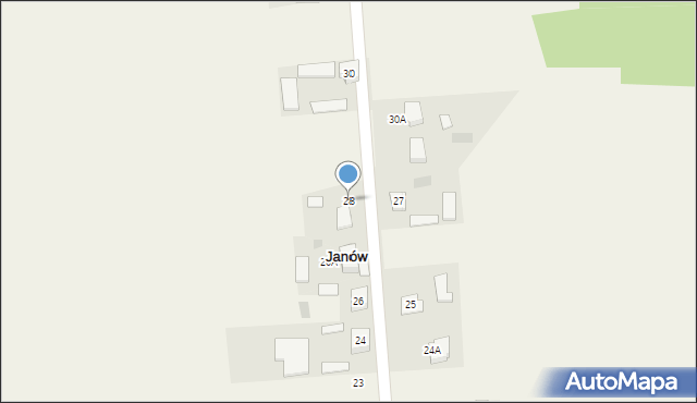 Janów, Janów, 28, mapa Janów