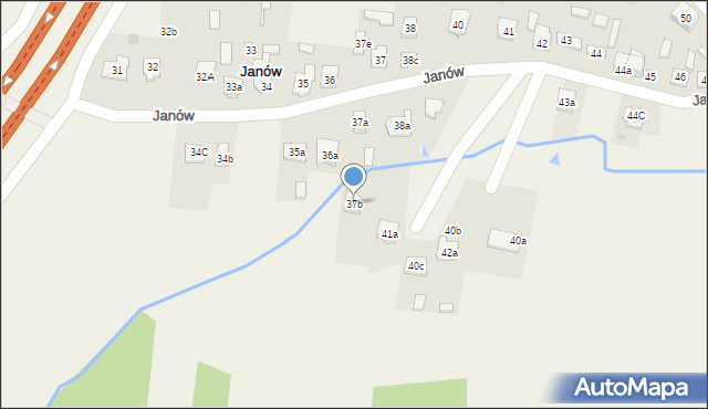 Janów, Janów, 37b, mapa Janów