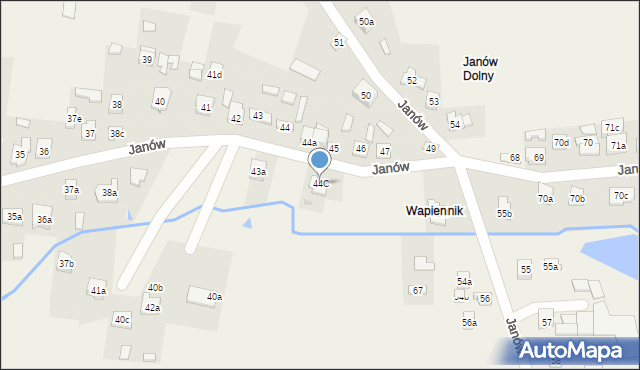 Janów, Janów, 44C, mapa Janów