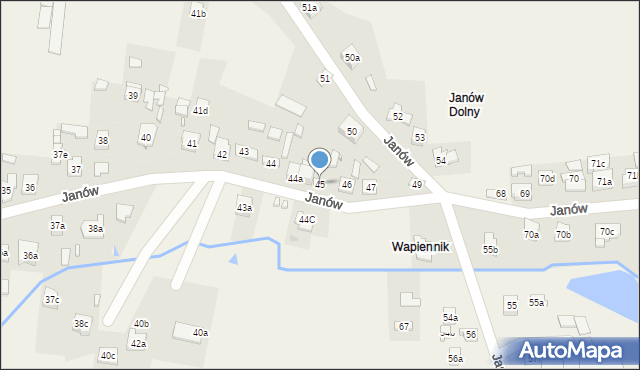 Janów, Janów, 45, mapa Janów