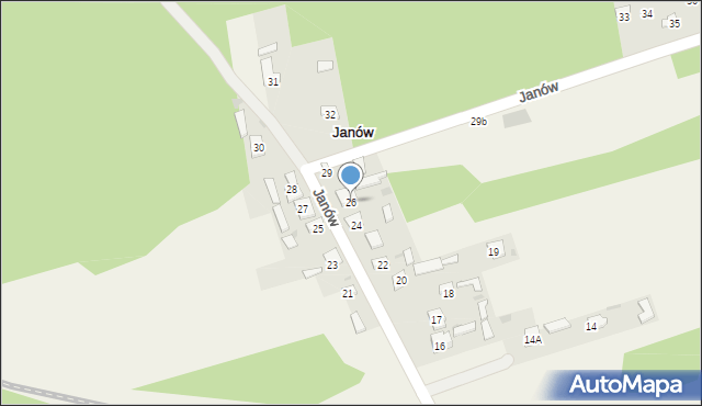 Janów, Janów, 26, mapa Janów