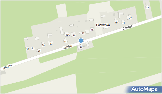 Janów, Janów, 40, mapa Janów