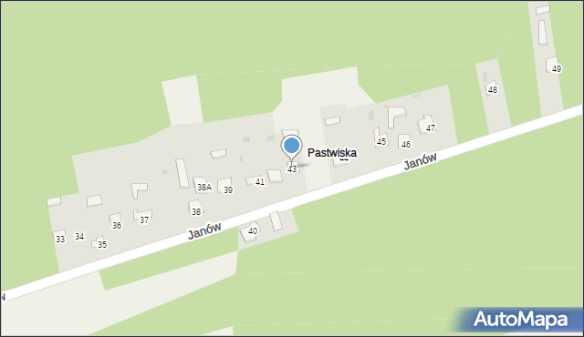 Janów, Janów, 43, mapa Janów