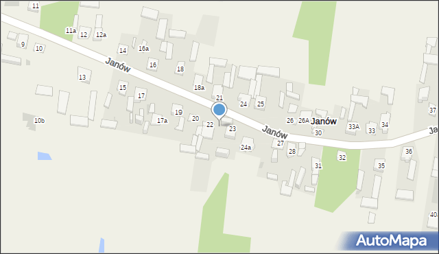 Janów, Janów, 23a, mapa Janów