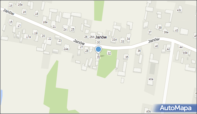 Janów, Janów, 31, mapa Janów