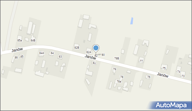 Janów, Janów, 82, mapa Janów