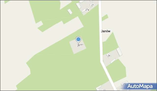 Janów, Janów, 26, mapa Janów