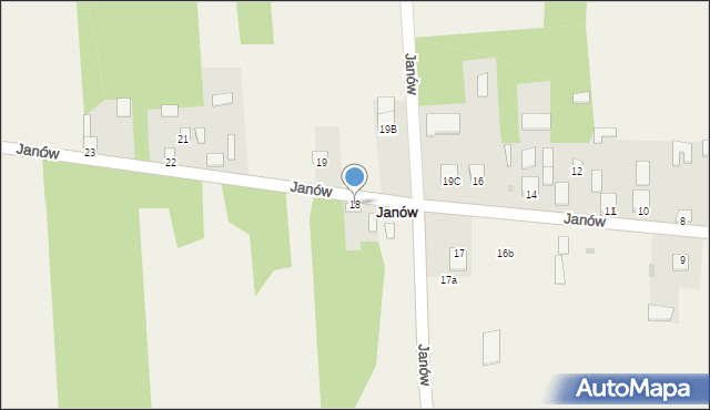 Janów, Janów, 18, mapa Janów