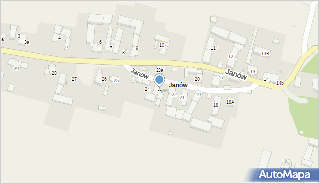 Janów, Janów, 23, mapa Janów