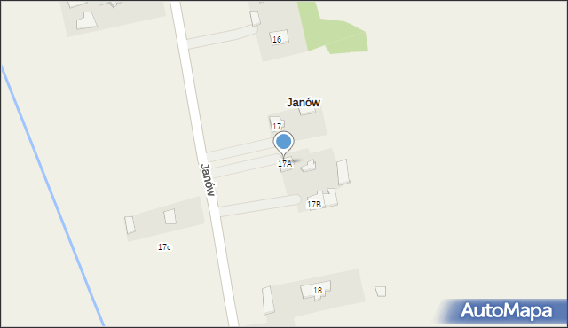 Janów, Janów, 17A, mapa Janów