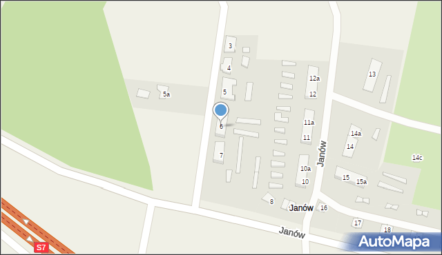 Janów, Janów, 6, mapa Janów