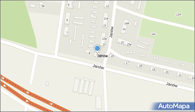 Janów, Janów, 9, mapa Janów