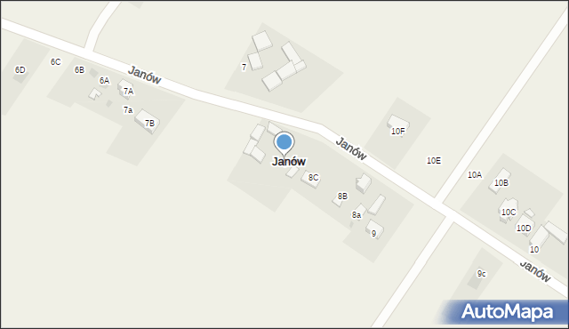 Janów, Janów, 8, mapa Janów