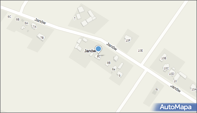 Janów, Janów, 8C, mapa Janów