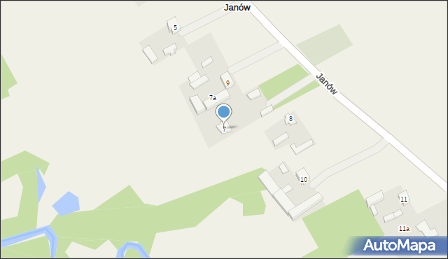 Janów, Janów, 7, mapa Janów