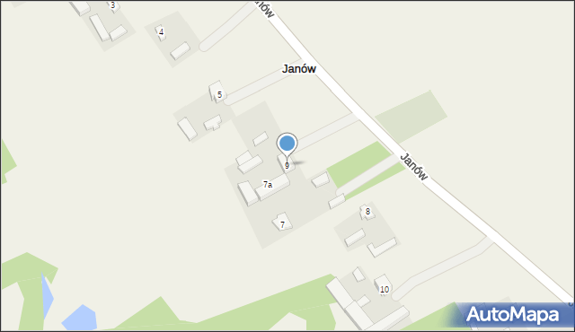 Janów, Janów, 9, mapa Janów